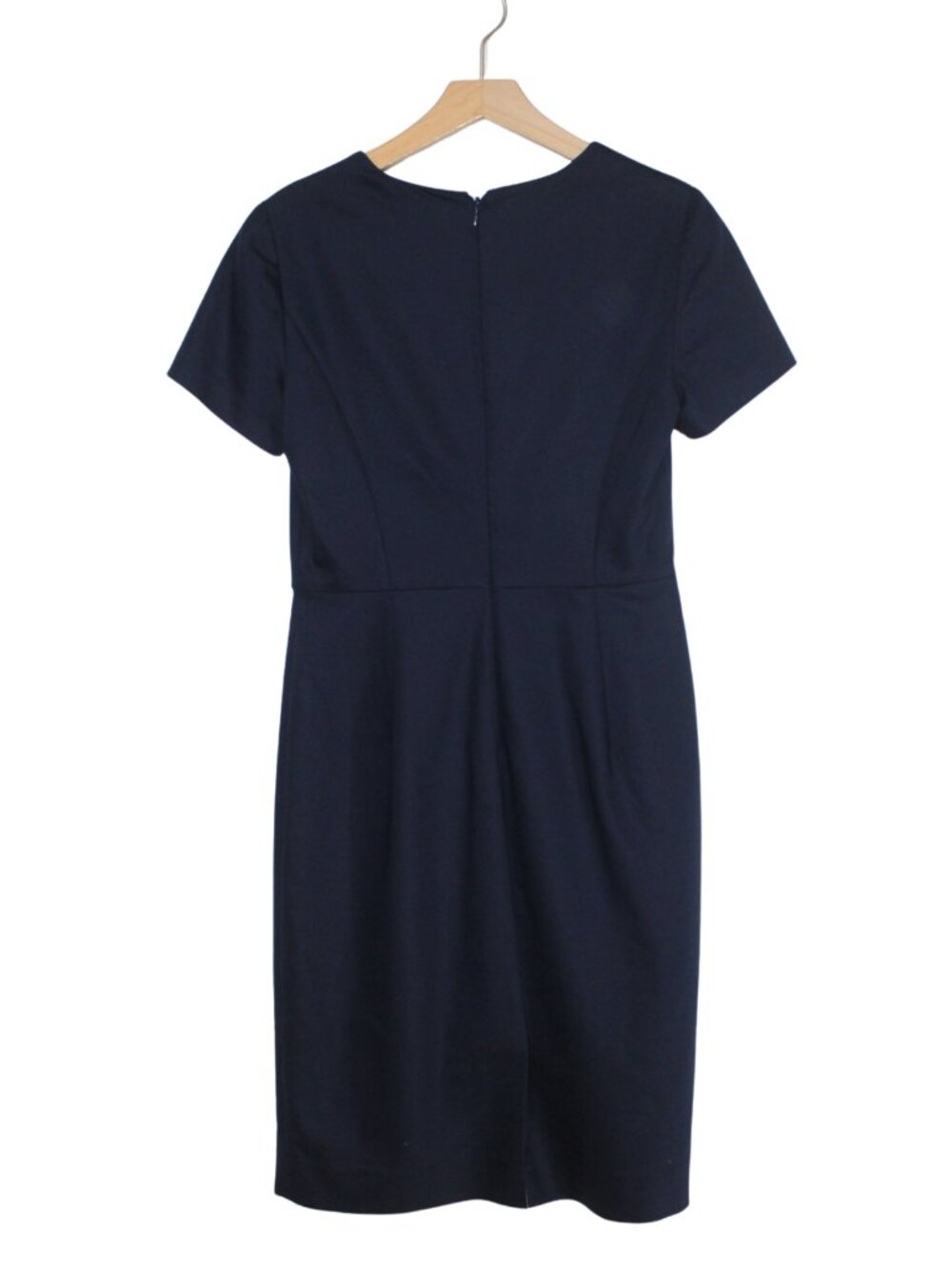 J.Crew navy sheath knee length career wear dress office size 4 - Picture 2 of 11